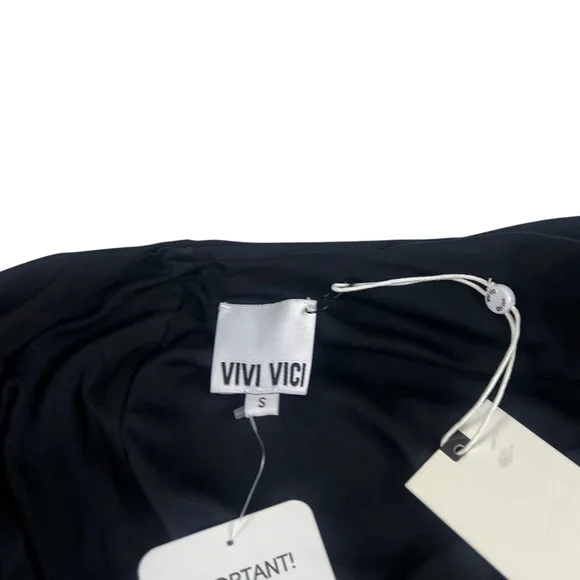 VIVI VICI Sharon Midi Black Cocktail Dress - Picture 14 of 15